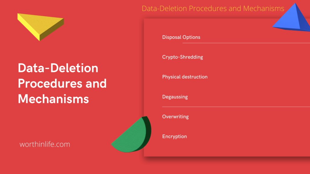Data-Deletion Procedures and Mechanisms