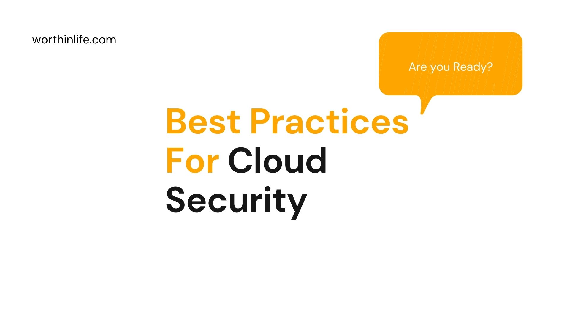 Best Practices For Cloud Security